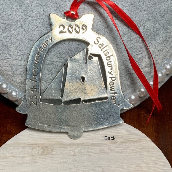 Collectible Salisbury Pewter 2009, Christmas By The Bay Ornament, IOB - Picture 2 of 6